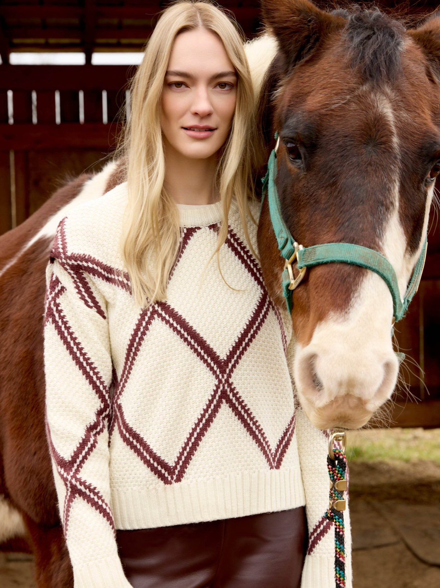 Diamond Crew Neck Sweater - Dream Pants