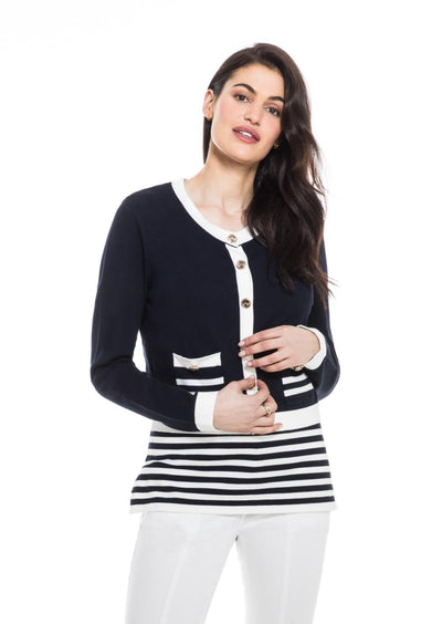 Cropped Casual Cardigan Orly Apparel