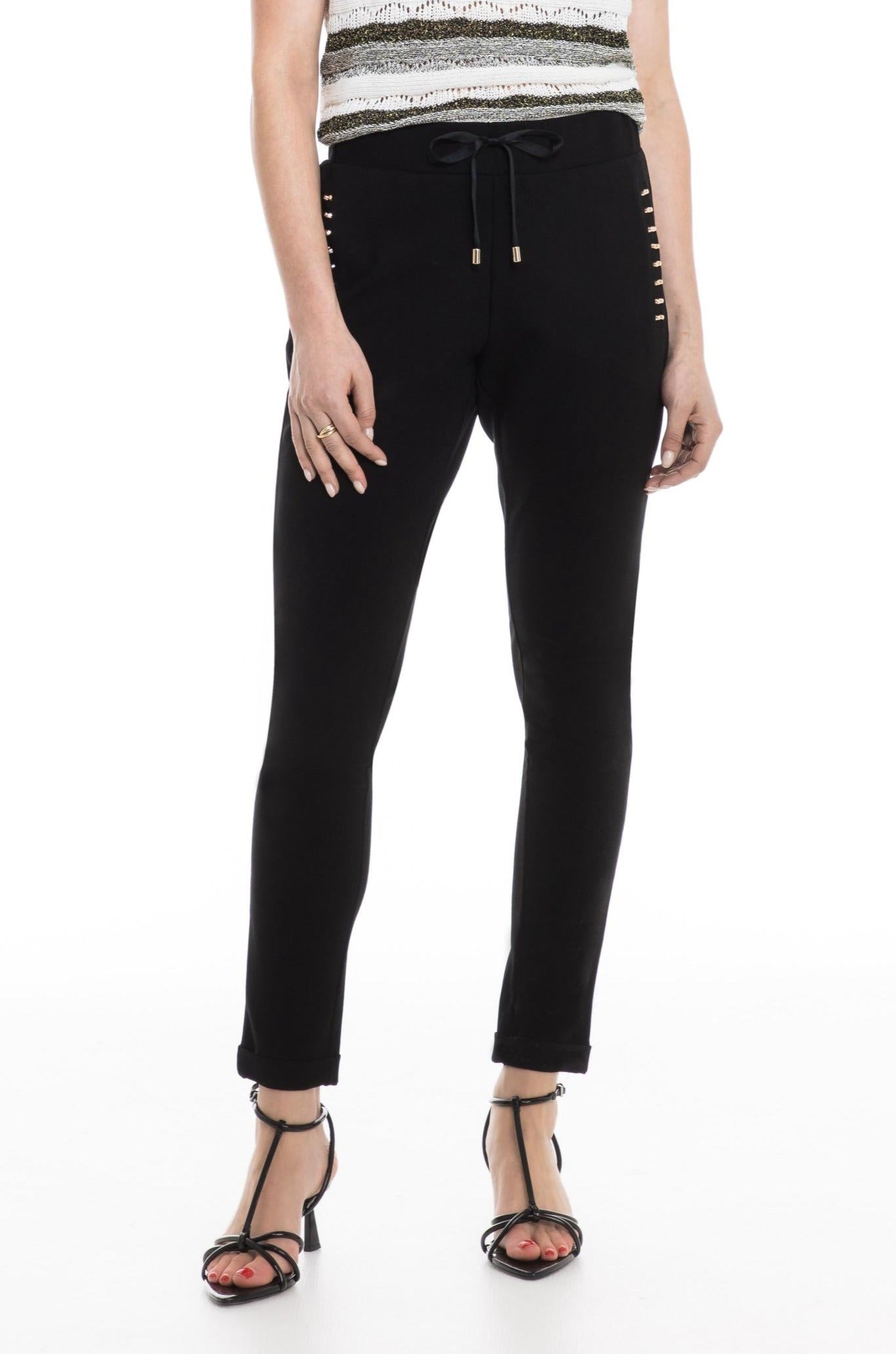 High-Rise Skinny Trousers Orly Apparel