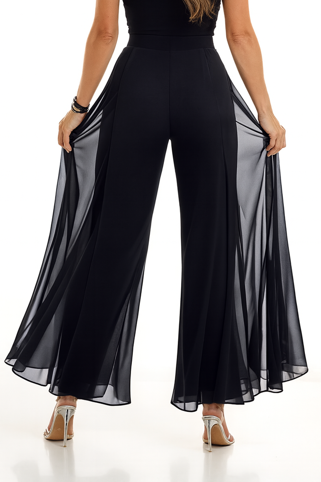 Overlay Palazzo Pants Frank Lyman