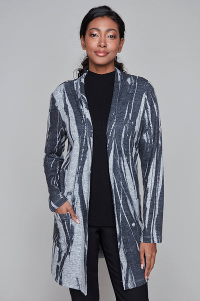 Brushstroke Open-Front Jacket Style 91781 Claire Desjardins