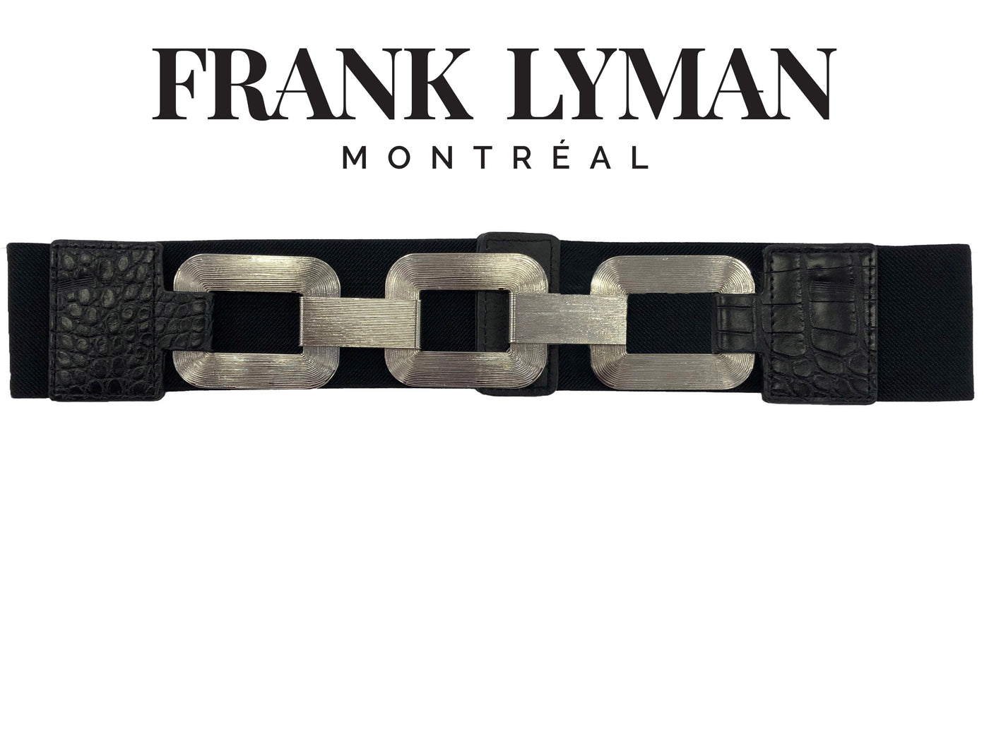 Frank Lyman Three Buckle Stylish Belt 