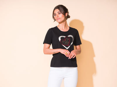 Alison Sheri Heart Motif T-Shirt 