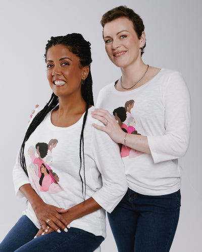 French Dressing Jeans Breast Cancer Awareness Top 