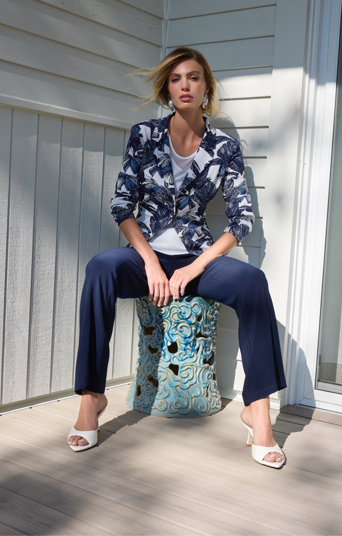 Midnight Split-Hem Pants Frank Lyman