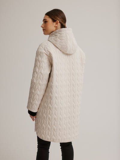 Quilted Stretch Relaxed Fit Coat Nikki Jones