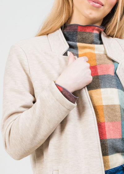 Margaret Inverted Notch Lapel Overcoat Lisette L