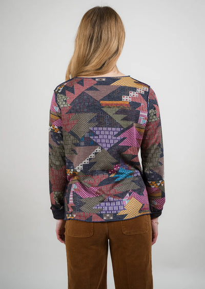 Brushed Reversible Crew Neck Sweater Trisha Tyler