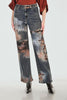 Edgy Mid-rise Distressed Jeans