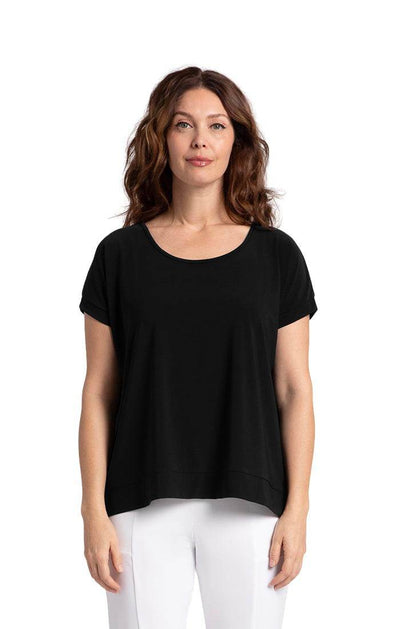 Dolman Scoop Neck Boxy Top Sympli