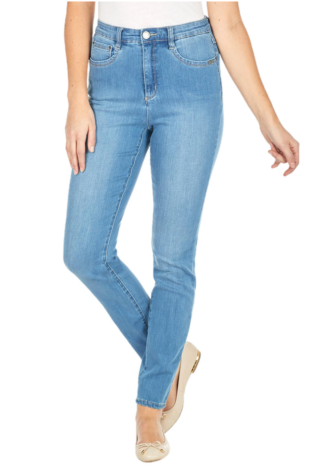 French Dressing Jeans Petite Suzanne Slim Leg Cool Denim 