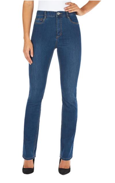 Peggy Straight Leg Supreme Denim, High Rise French Dressing Jeans