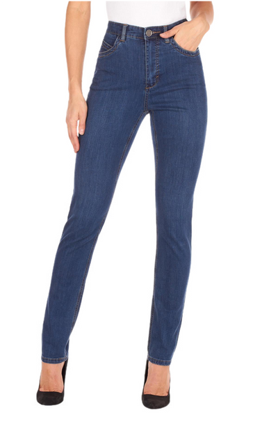 Petite Suzanne Relaxed Slim Leg Supreme Denim French Dressing Jeans