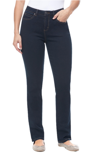 Olivia Straight Leg Jeans, Classic Denim Color Midnight French Dressing Jeans