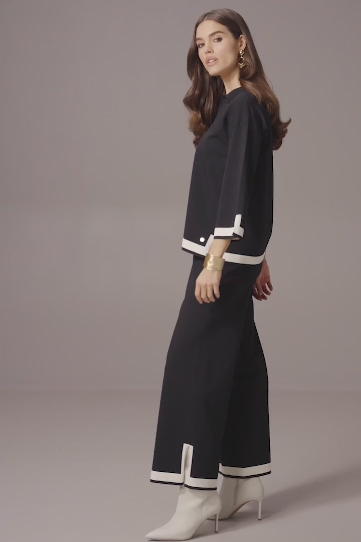 Pull en maille color block