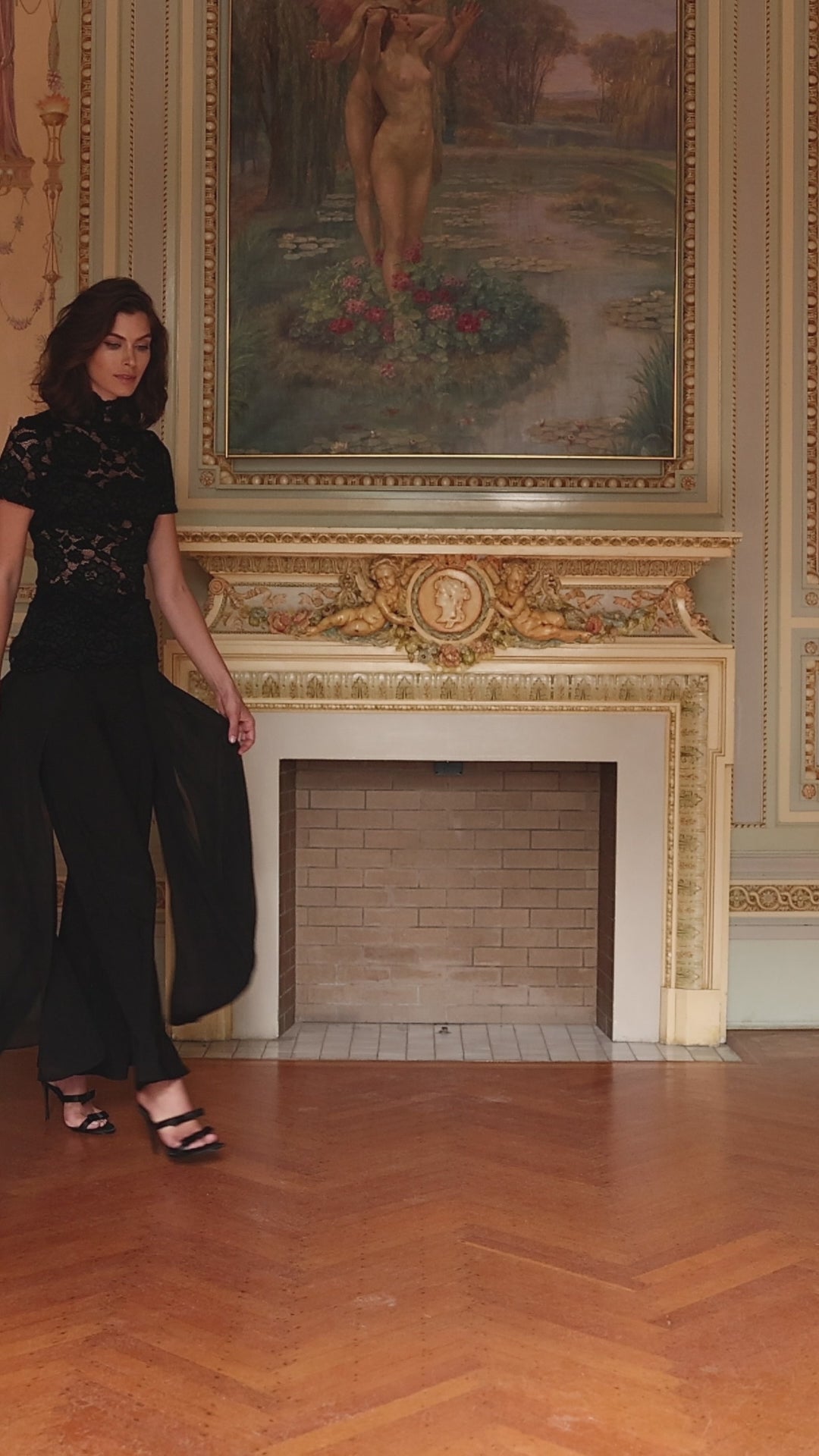 Jean à jambes larges avec détail iconique 