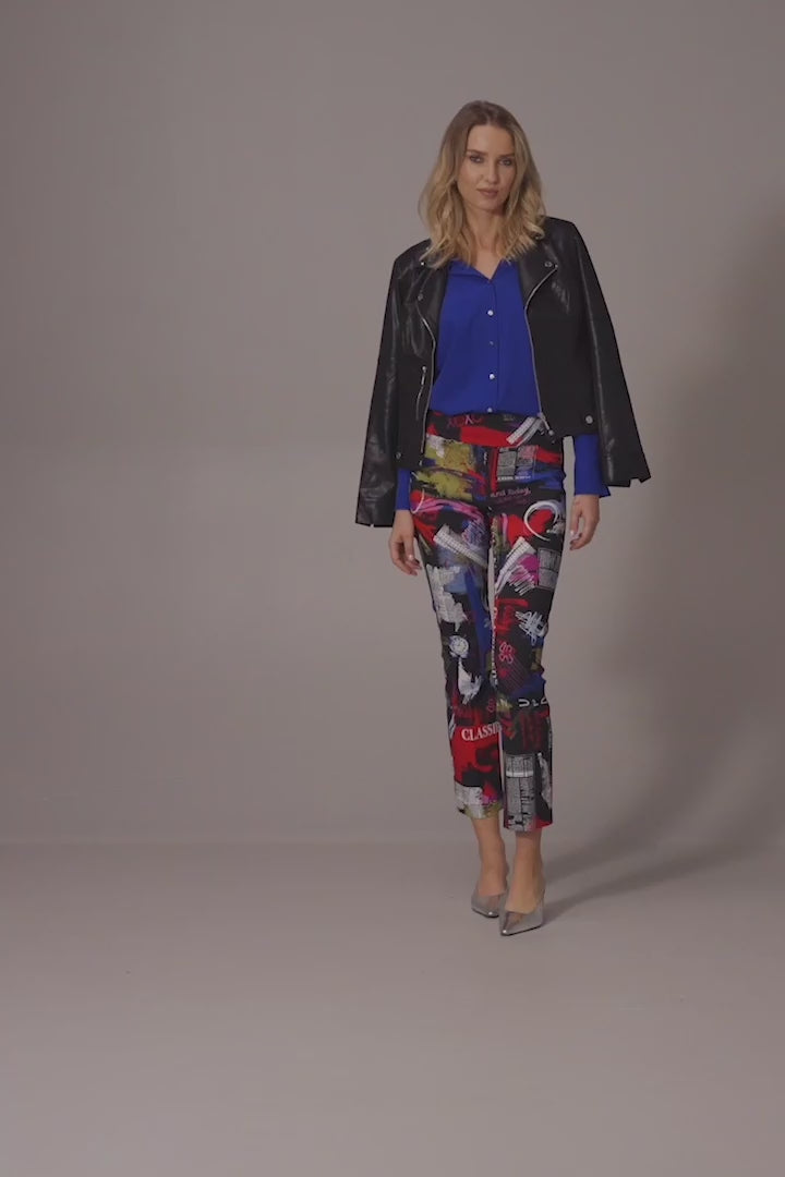 Veste cintrée en faux daim métallisé