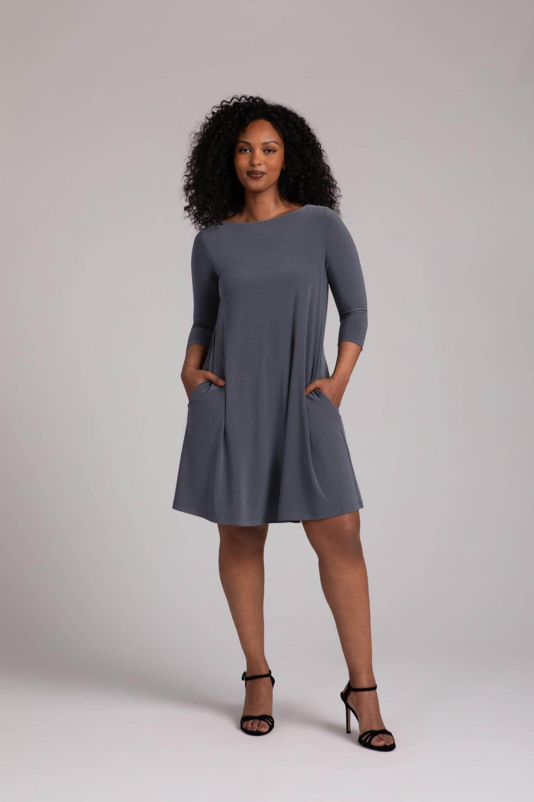 Nu Trapeze Dress, 3/4 Sleeve Style 28174-2 – Dream Pants