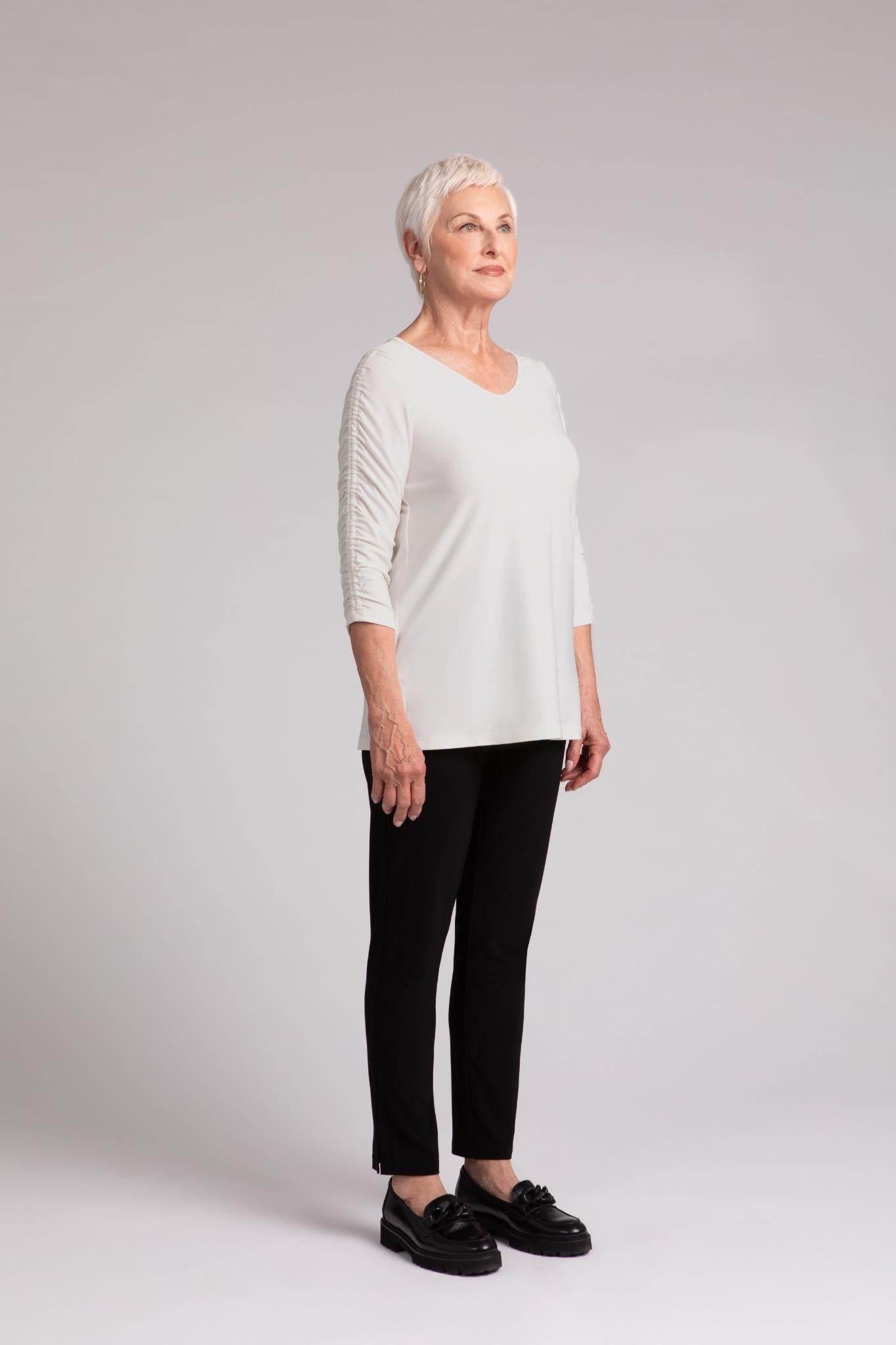Revelry Top with Rusched Sleeve - Dream Pants
