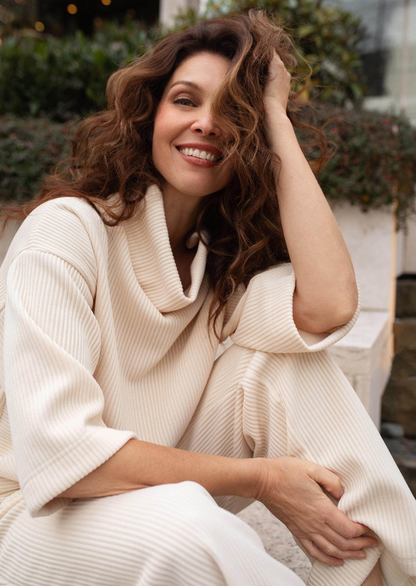 Step Hem Pullover, Chenille Cord - Dream Pants