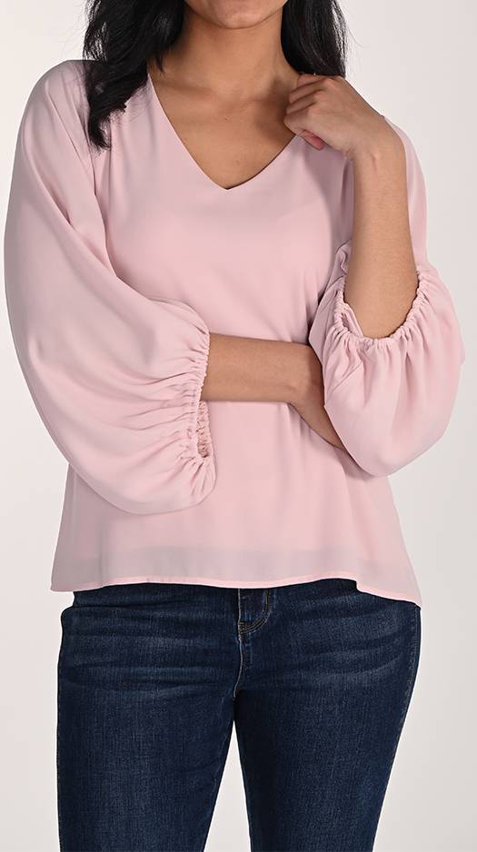 Whisper V-Neck Blouse Frank Lyman