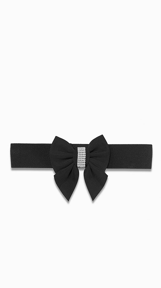 Glam Bow Stretch Belt Frank Lyman