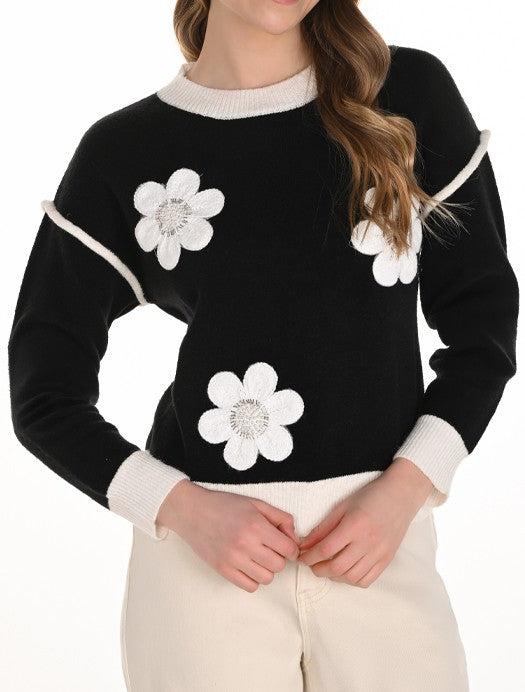 Daisy Delight Knit Sweater Frank Lyman