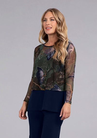 Sympli Mesh Go To Cropped T, Long Sleeves 