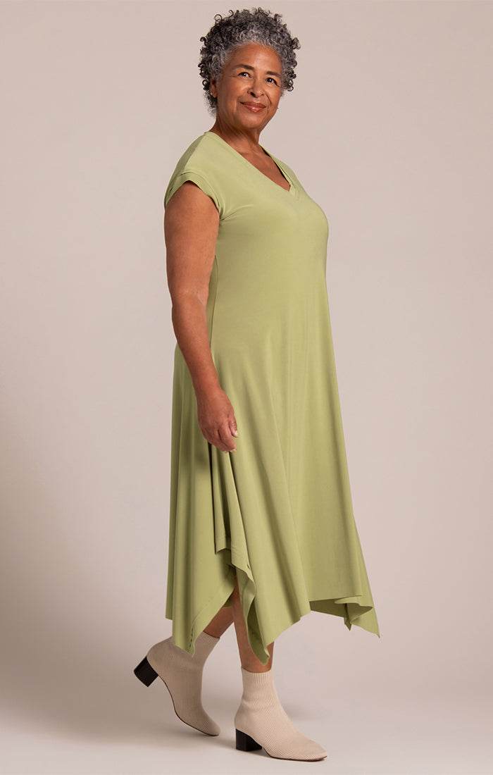 Splice V-Neck Dress Sympli