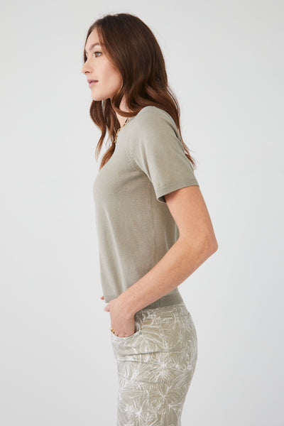 French Dressing Jeans Short Sleeve Sweater 