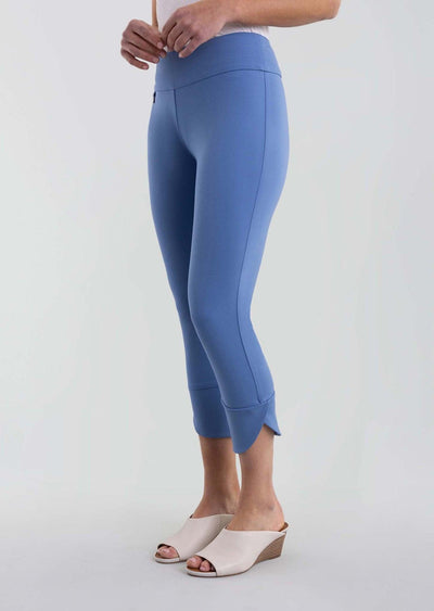 Thinny Crop Pants, Style 176789 Kathryn Petal Slit, Color Indigo Lisette L