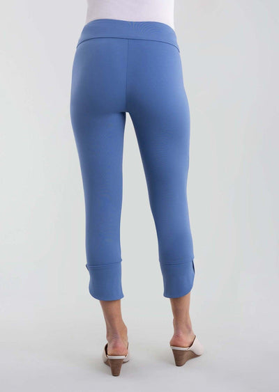 Thinny Crop Pants, Style 176789 Kathryn Petal Slit, Color Indigo Lisette L