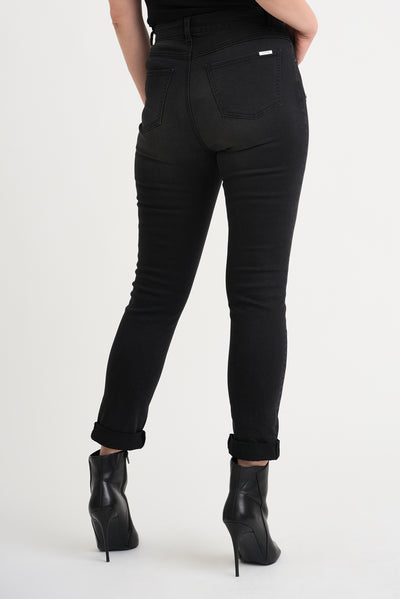 Joseph Ribkoff Denim Jeans Style 204959M Color Charcoal-Dark Grey 