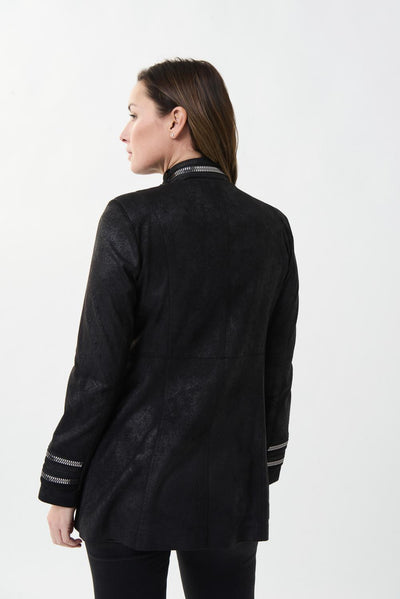 Joseph Ribkoff Faux-Suede Midi Jacket Style 213948 