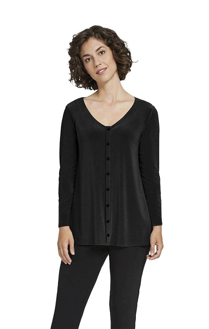 Icon Reversible Top Style 22220Z-3, Long Sleeves, Color Black - Dream Pants
