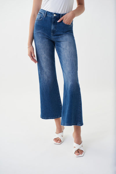 Wide Leg Jeans Style 222927, Color Medium Blue Joseph Ribkoff