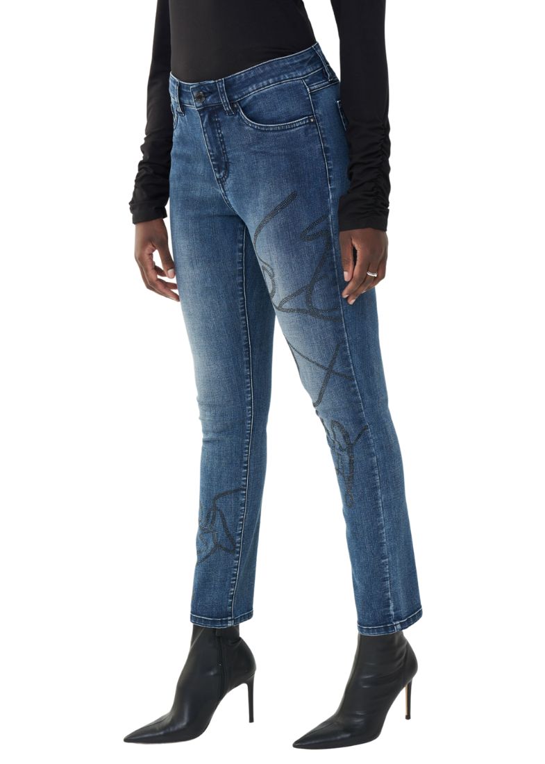 Joseph Ribkoff Embellished Front Jeans Style 223935 