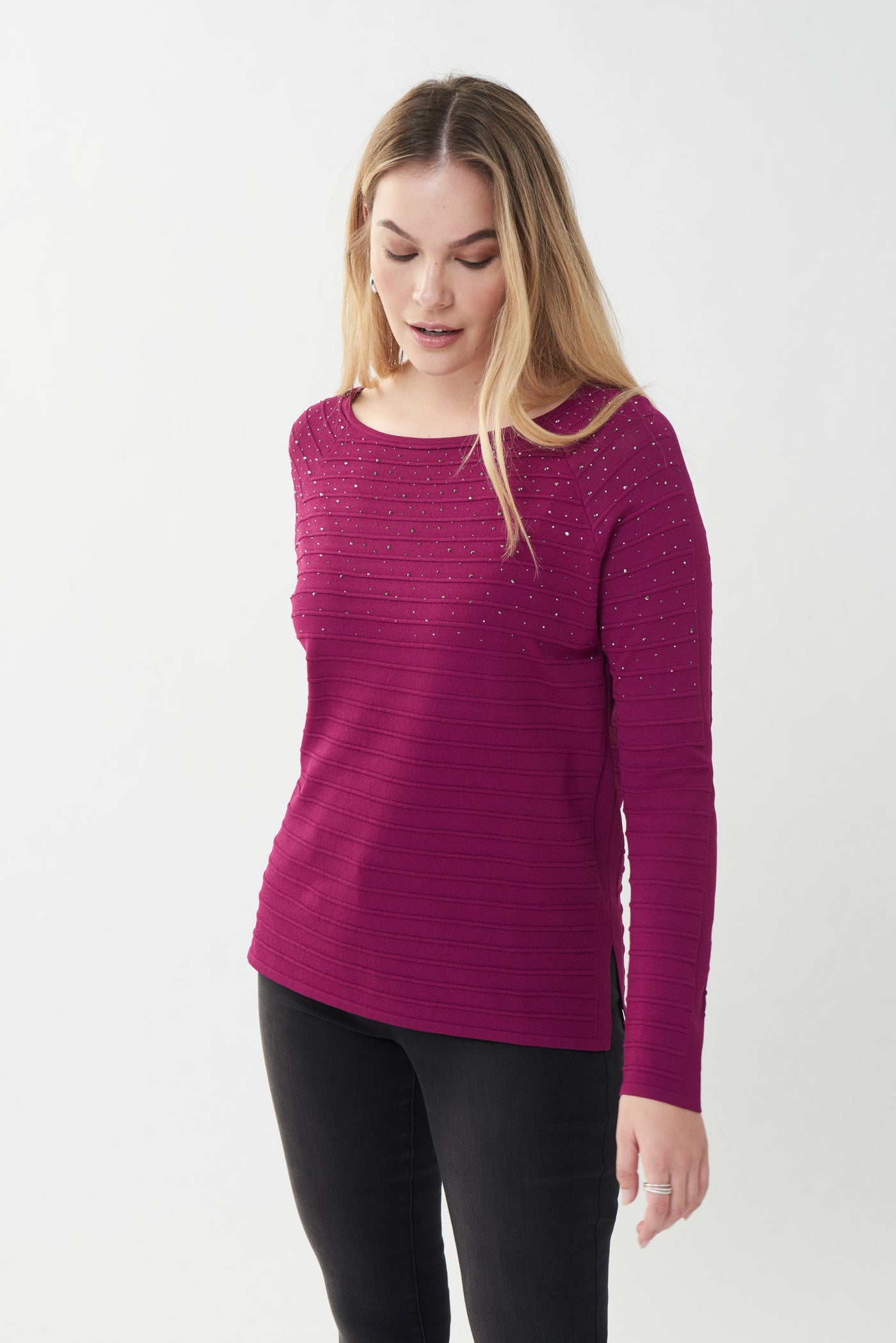 Joseph Ribkoff Embellished Sweater Style 223955 