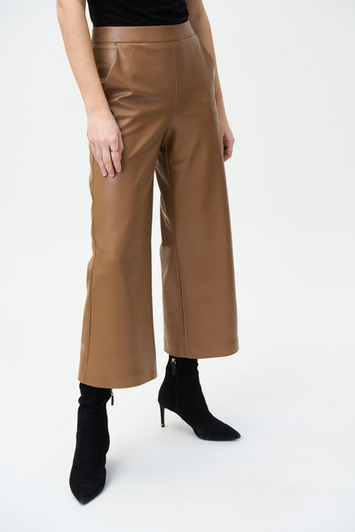 Joseph Ribkoff Faux Leather Flared Pants Style 224016 