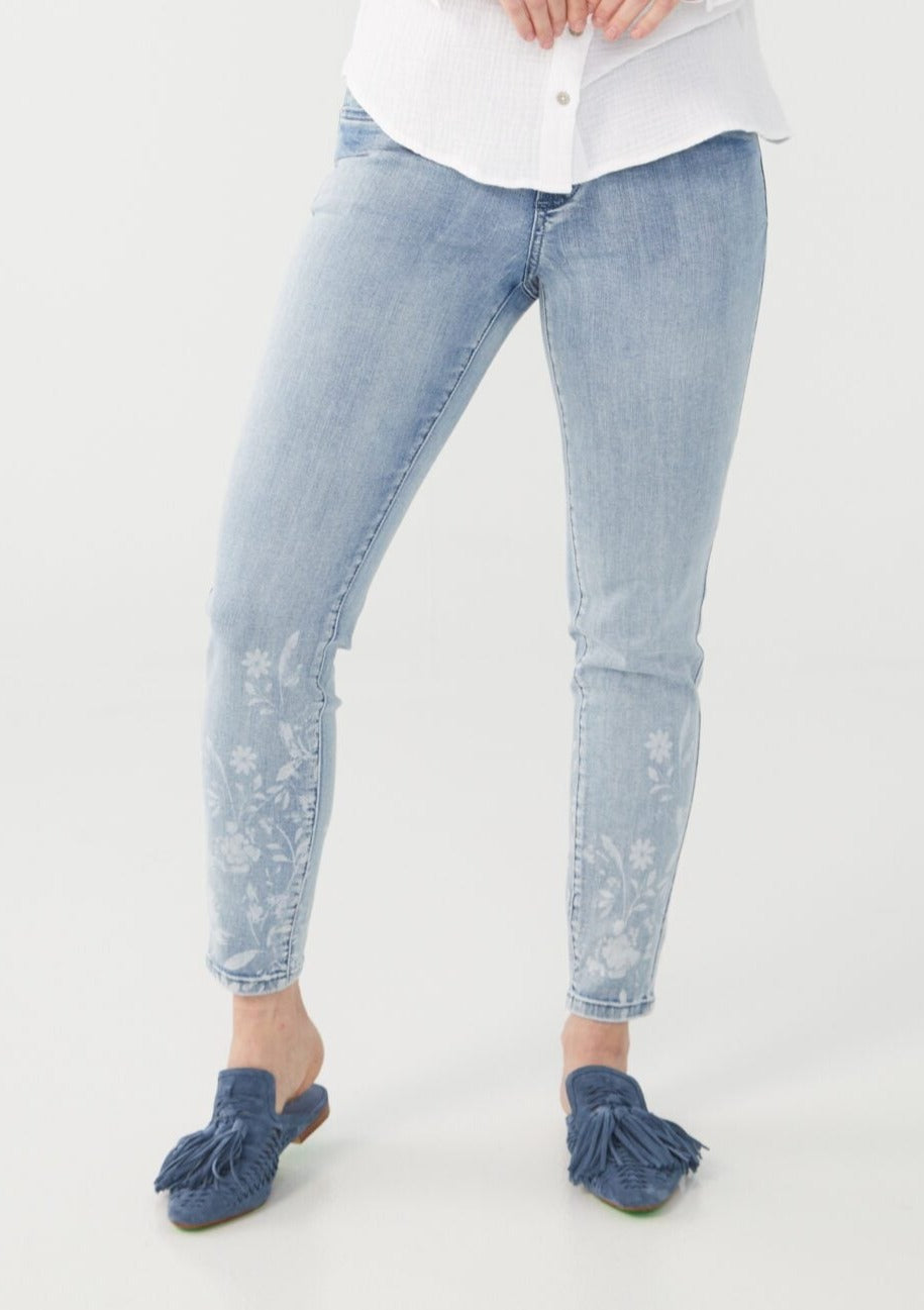Pull-On Slim Ankle Pants French Dressing Jeans