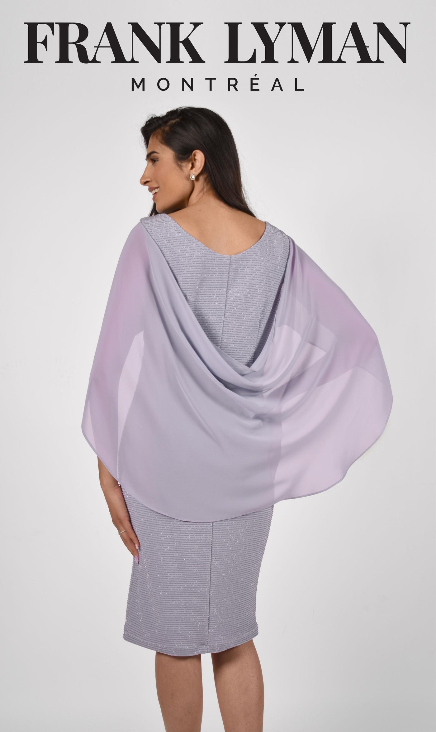 Frank Lyman Evening Dress Style 228162, Color Lavender 