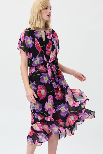 Floral Chiffon Dress Style 231106 Joseph Ribkoff