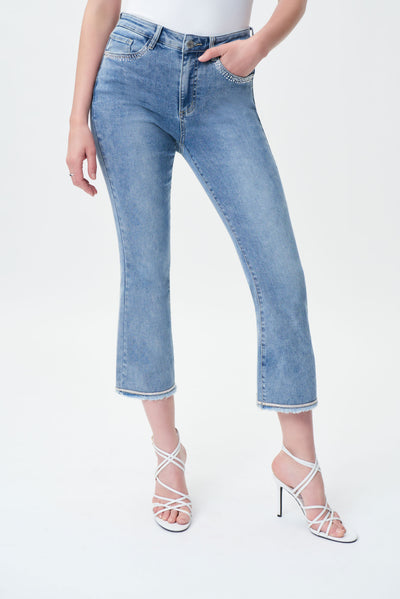 Flared Cropped Jeans Style 231919 Joseph Ribkoff