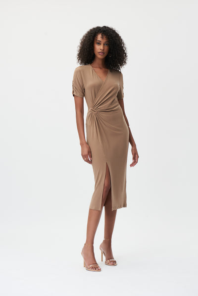 Joseph Ribkoff Wrap Dress With Short Sleeves Style 232120 
