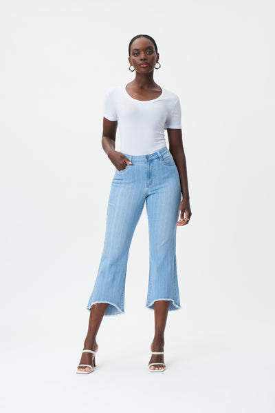 Joseph Ribkoff Flared Cropped Jeans Style 232938 
