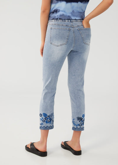 French Dressing Jeans Pull-On Pencil Crop Pants 