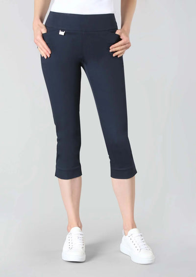 Lisette L Essentials Slim Capri Pants, Mercury Stretch 