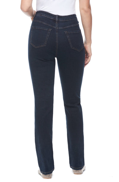 Petite Suzanne Straight Leg Style 8043002 Classic Denim, High-Rise French Dressing Jeans