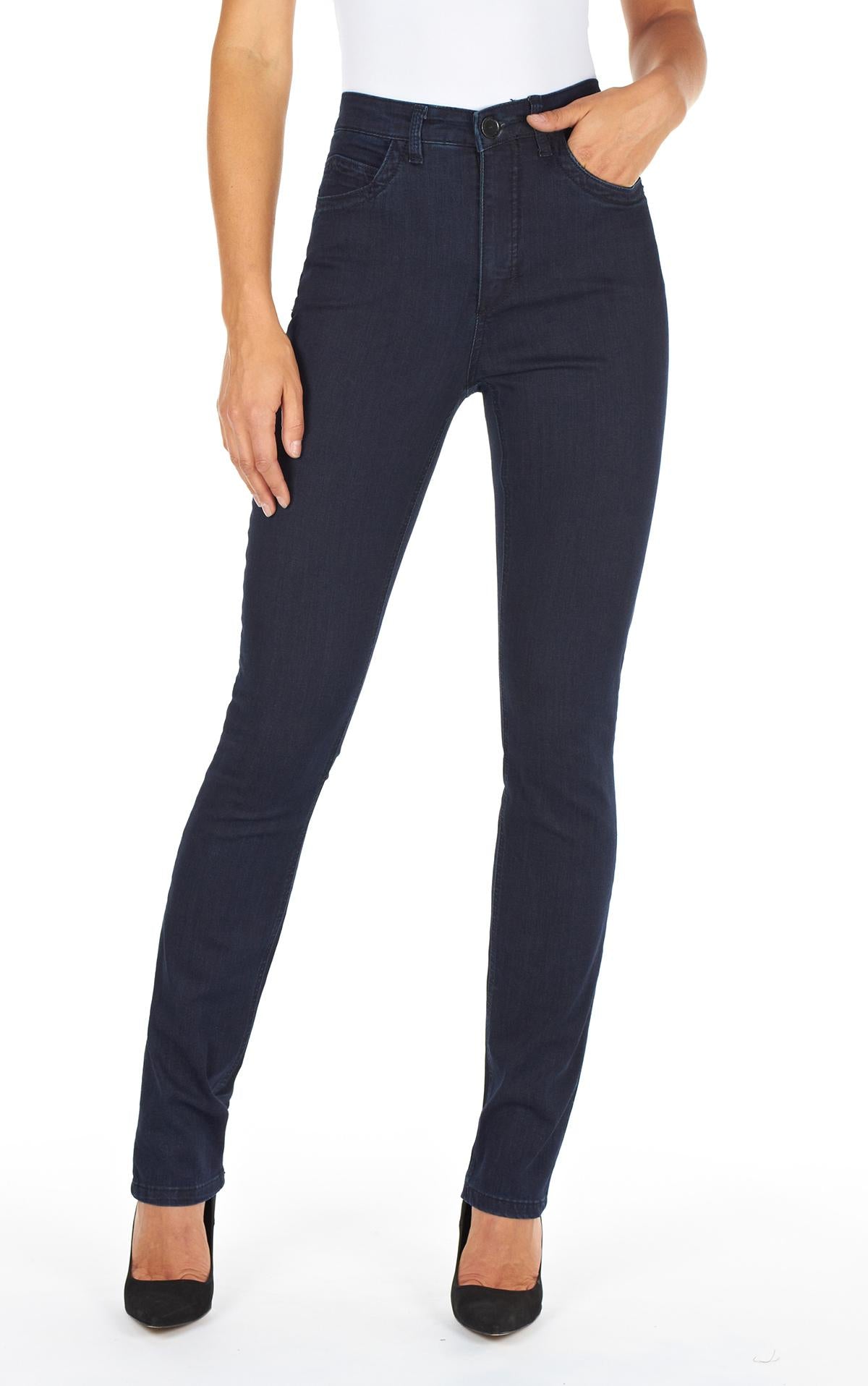 French Dressing Jeans Suzanne Relaxed Slim Leg Supreme Denim, High Rise 