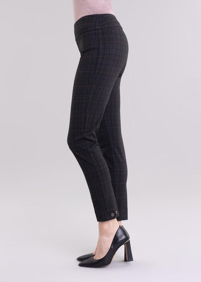 Lisette L Slim Ankle Pants Style 821988 Quinn Plaid Knit 
